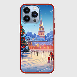 Чехол iPhone 13 Pro Новогодняя площадь