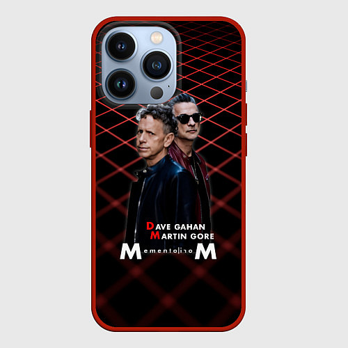 Чехол iPhone 13 Pro Depeche Mode - Dave Martin memento mori tour / 3D-Красный – фото 1