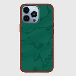 Чехол iPhone 13 Pro Серо-зеленые разводы