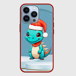 Чехол для iPhone 13 Pro Дракон пушистых елей, цвет: 3D-красный