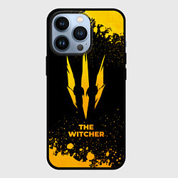Чехол для iPhone 13 Pro The Witcher - gold gradient, цвет: 3D-черный