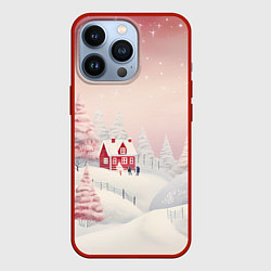 Чехол iPhone 13 Pro Снежное сияние ночи