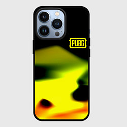 Чехол iPhone 13 Pro PUBG gold abstraction steel geometry