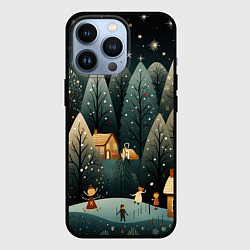 Чехол для iPhone 13 Pro Зимняя страна чудес, цвет: 3D-черный