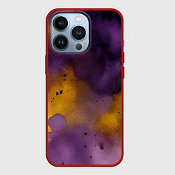 Чехол для iPhone 13 Pro Акварелика, цвет: 3D-красный