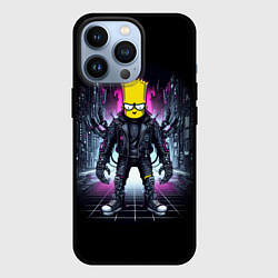 Чехол iPhone 13 Pro Cool Bart Simpson - cyberpunk - ai art