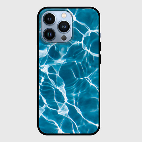 Чехол iPhone 13 Pro Кристально чистая вода / 3D-Черный – фото 1