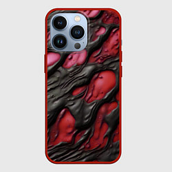 Чехол iPhone 13 Pro Красная текучая субстанция