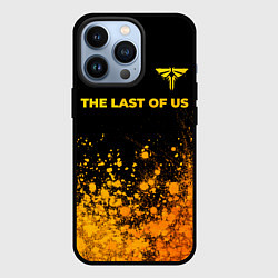 Чехол iPhone 13 Pro The Last Of Us - gold gradient посередине