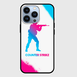 Чехол iPhone 13 Pro Counter Strike neon gradient style