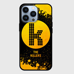 Чехол для iPhone 13 Pro The Killers - gold gradient, цвет: 3D-черный
