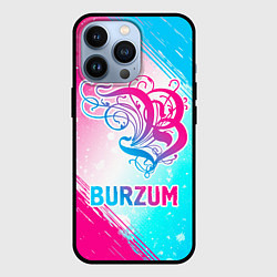 Чехол iPhone 13 Pro Burzum neon gradient style