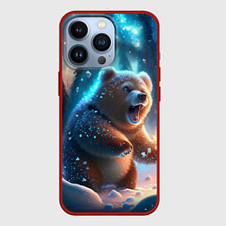 Чехол для iPhone 13 Pro Полярный мишка, цвет: 3D-красный