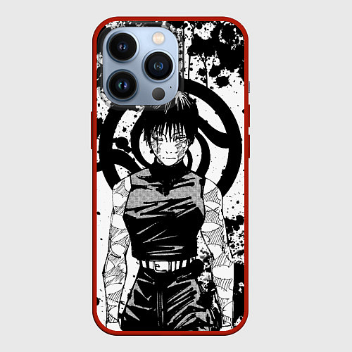 Чехол iPhone 13 Pro Маки из клана Зенин - manga / 3D-Красный – фото 1