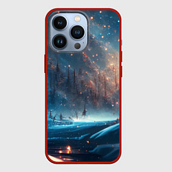 Чехол для iPhone 13 Pro Сказочный лес, цвет: 3D-красный