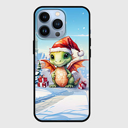 Чехол для iPhone 13 Pro Дракон ледяной вихрь, цвет: 3D-черный