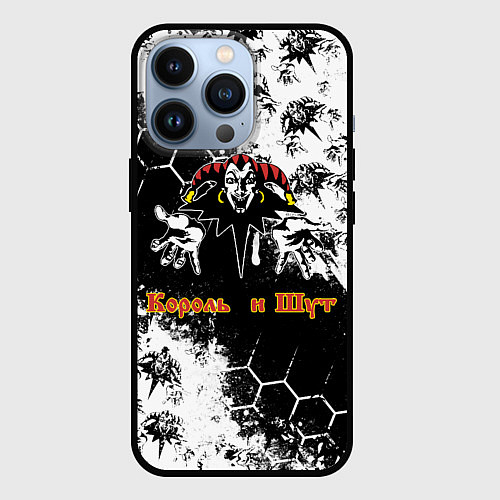 Чехол iPhone 13 Pro Русский рок - Король и шут / 3D-Черный – фото 1