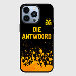 Чехол iPhone 13 Pro Die Antwoord - gold gradient посередине