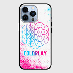 Чехол iPhone 13 Pro Coldplay neon gradient style