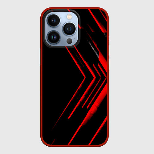 Чехол iPhone 13 Pro Красные стрелки / 3D-Красный – фото 1