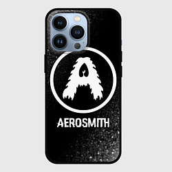 Чехол iPhone 13 Pro Aerosmith glitch на темном фоне