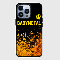 Чехол iPhone 13 Pro Babymetal - gold gradient посередине