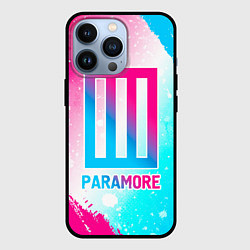Чехол iPhone 13 Pro Paramore neon gradient style