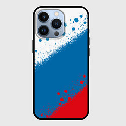 Чехол iPhone 13 Pro Российский триколор