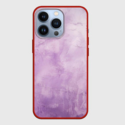 Чехол для iPhone 13 Pro Лавандовый гранж, цвет: 3D-красный