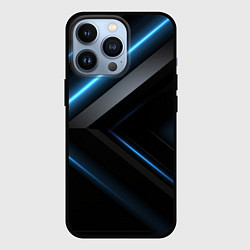 Чехол iPhone 13 Pro Разрыв реальности синего и черного