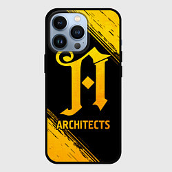Чехол iPhone 13 Pro Architects - gold gradient