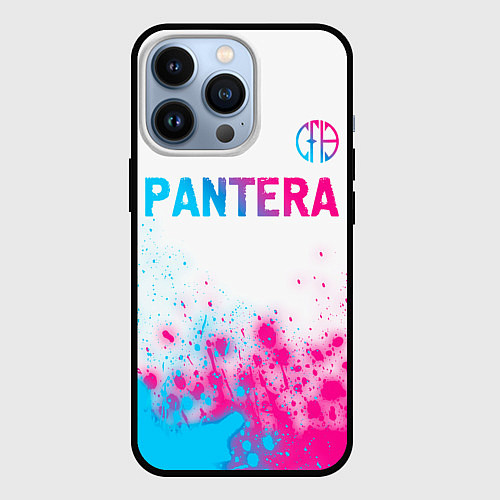 Чехол iPhone 13 Pro Pantera neon gradient style посередине / 3D-Черный – фото 1