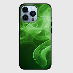 Чехол для iPhone 13 Pro Зеленый дым, цвет: 3D-черный