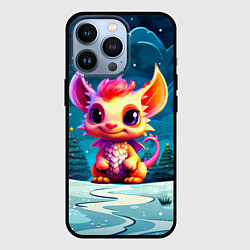 Чехол iPhone 13 Pro Маленький пушистый дракошка