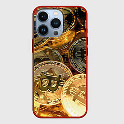 Чехол для iPhone 13 Pro Золото цифровой эры, цвет: 3D-красный