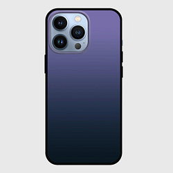 Чехол для iPhone 13 Pro Градиент приглушённый сиреневый, цвет: 3D-черный