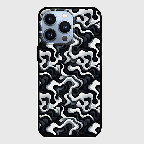 Чехол iPhone 13 Pro Краски чужих миров / 3D-Черный – фото 1