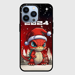 Чехол для iPhone 13 Pro Символ нового 2024 года маленький дракоша, цвет: 3D-черный