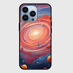 Чехол для iPhone 13 Pro Галактика в спирали, цвет: 3D-черный