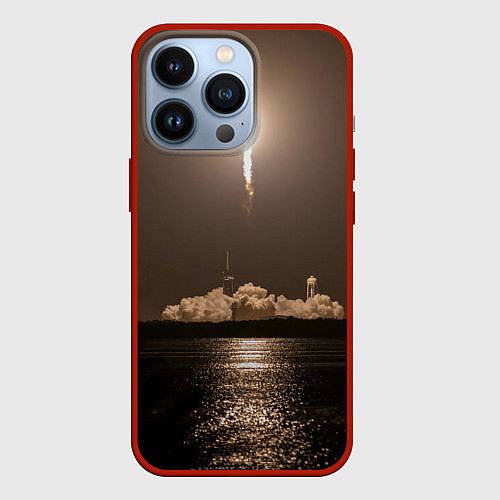 Чехол iPhone 13 Pro Космодром Кеннеди во Флориде / 3D-Красный – фото 1
