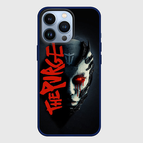 Чехол iPhone 13 Pro The purge Within Temptation / 3D-Тёмно-синий – фото 1