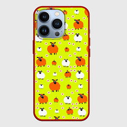 Чехол iPhone 13 Pro Стадо овец в поле