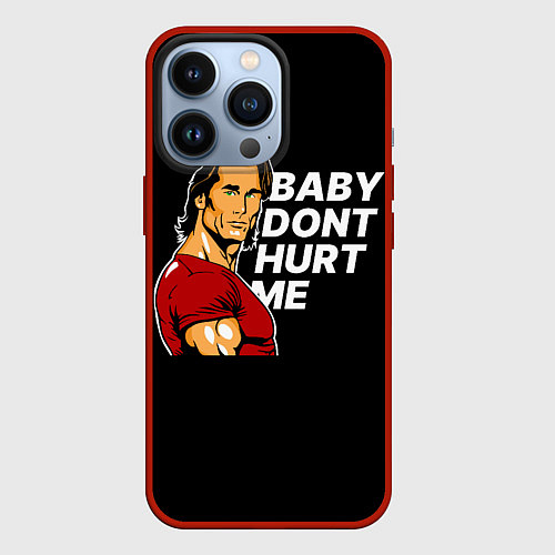 Чехол iPhone 13 Pro Baby dont hurt me - Mike OHearn / 3D-Красный – фото 1