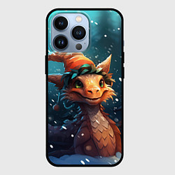 Чехол iPhone 13 Pro Дракон под снегом