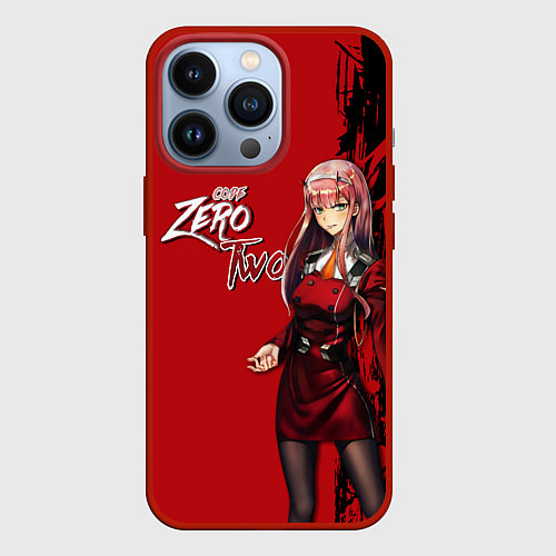 Чехол iPhone 13 Pro Darling in the Franxx 002 / 3D-Красный – фото 1