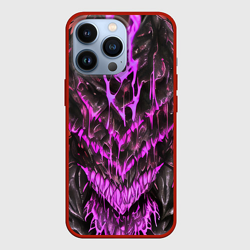 Чехол iPhone 13 Pro Pink slime / 3D-Красный – фото 1