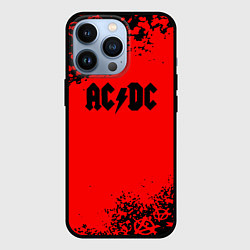 Чехол iPhone 13 Pro AC DC skull rock краски