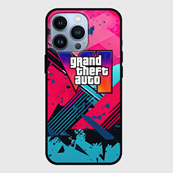 Чехол iPhone 13 Pro Gta 6 abstract logo style