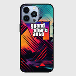 Чехол iPhone 13 Pro GTA 6 abstract logo