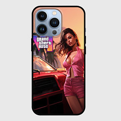 Чехол для iPhone 13 Pro GTA 6 girl vice city, цвет: 3D-черный